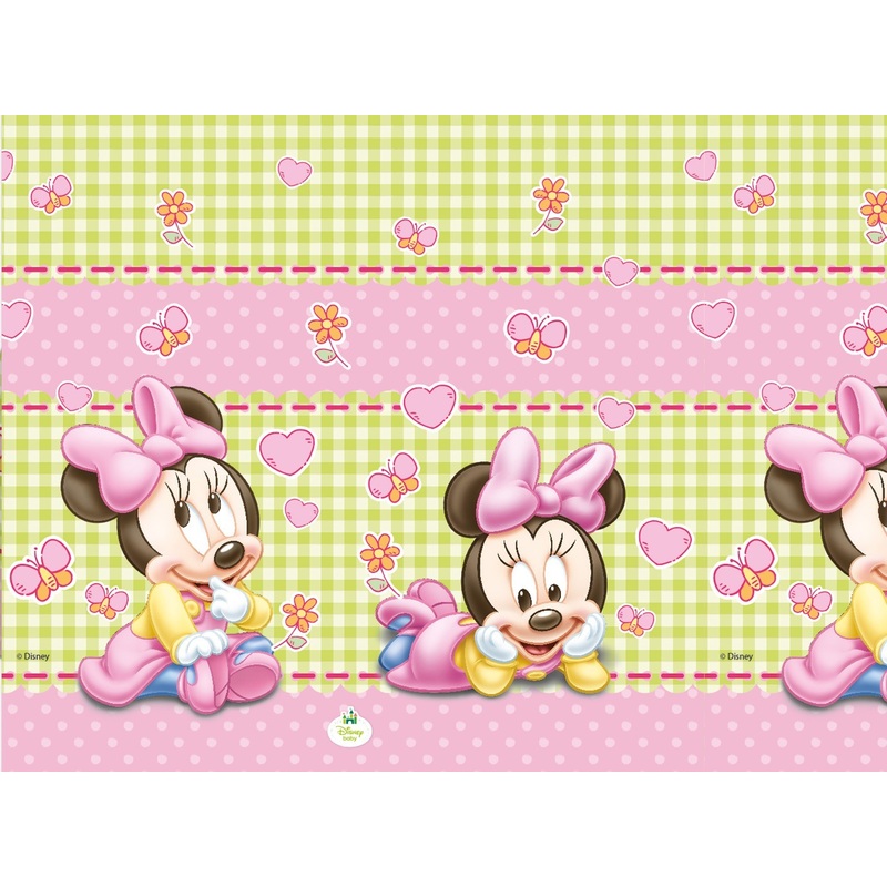 Minnie Mouse baby shower tablecloth 1.8 x 1.2m