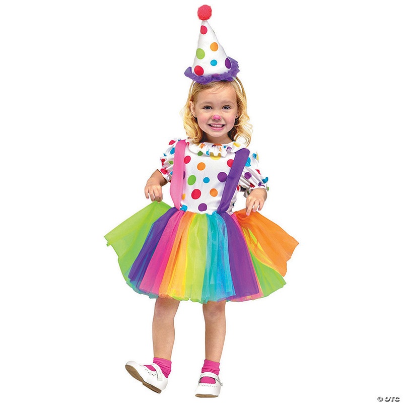 Toddler Girls Big Top Fun Clown Costume – 24 Months-2T