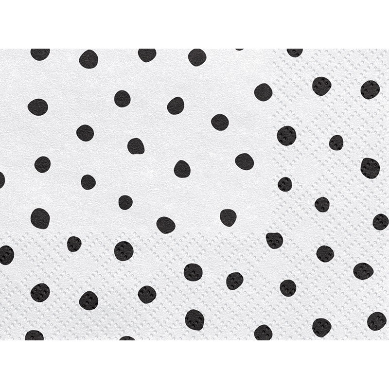 20 white Dino Island napkins 33cm