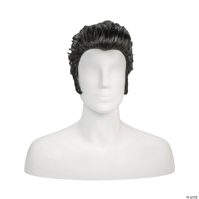 50’s Rocker Human Hair Wig Black
