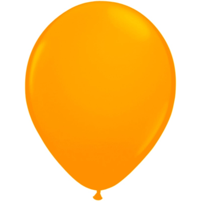 8 neon balloons orange 25cm