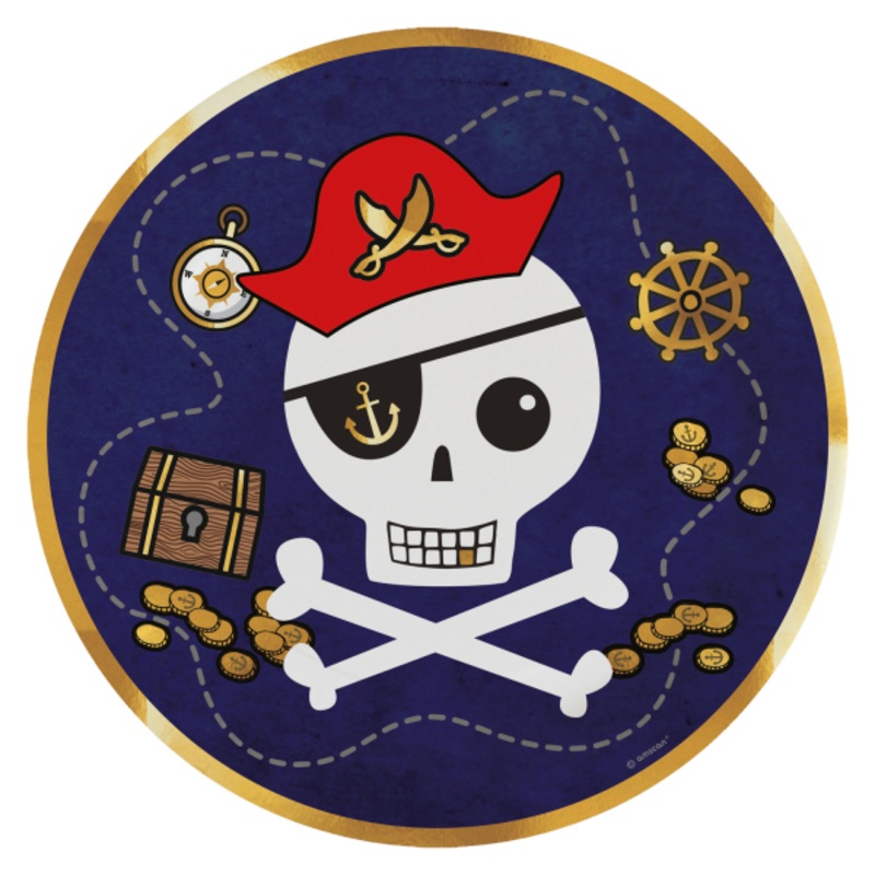 8 treasure hunt paper plates