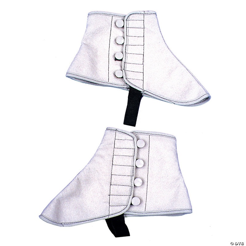 Adults Gray Felt Spats|SMALL