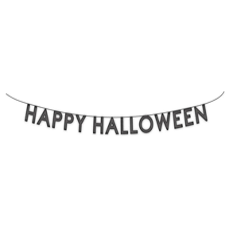 Felt Garland Black Halloween