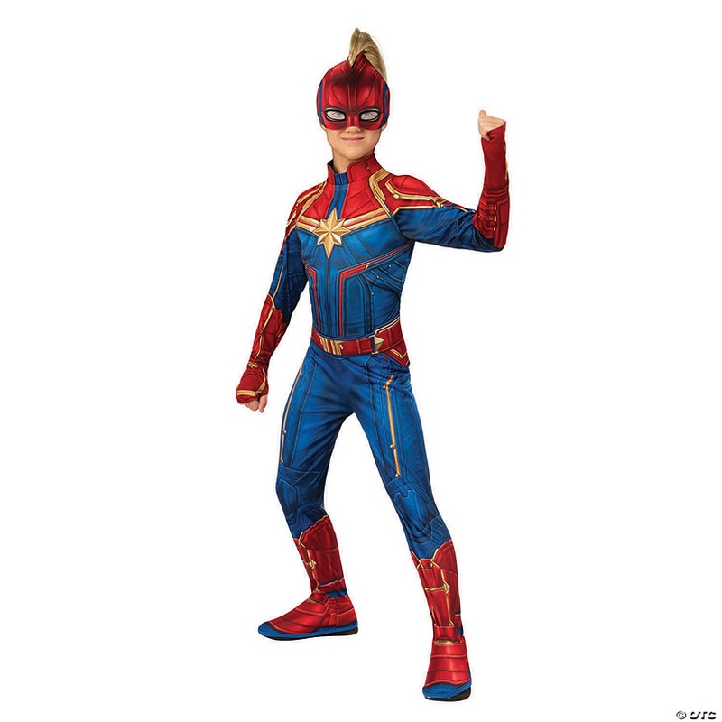 Girl’s Economy Captain Marvel Hero Costume