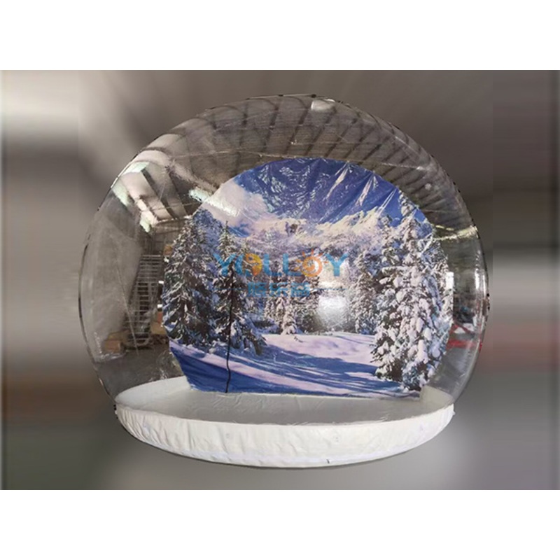 Life Size Airblown Inflatable Christmas Snow Globe Tent