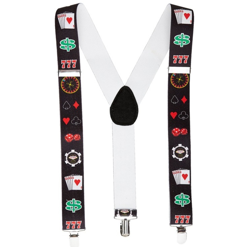 Poker casino suspenders