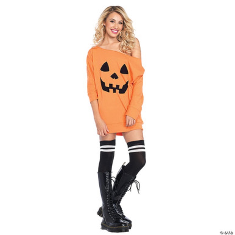 Pumpkin Jersey Dress – Adult  Small/Medium