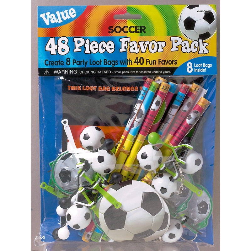 48-piece football party giveaway set