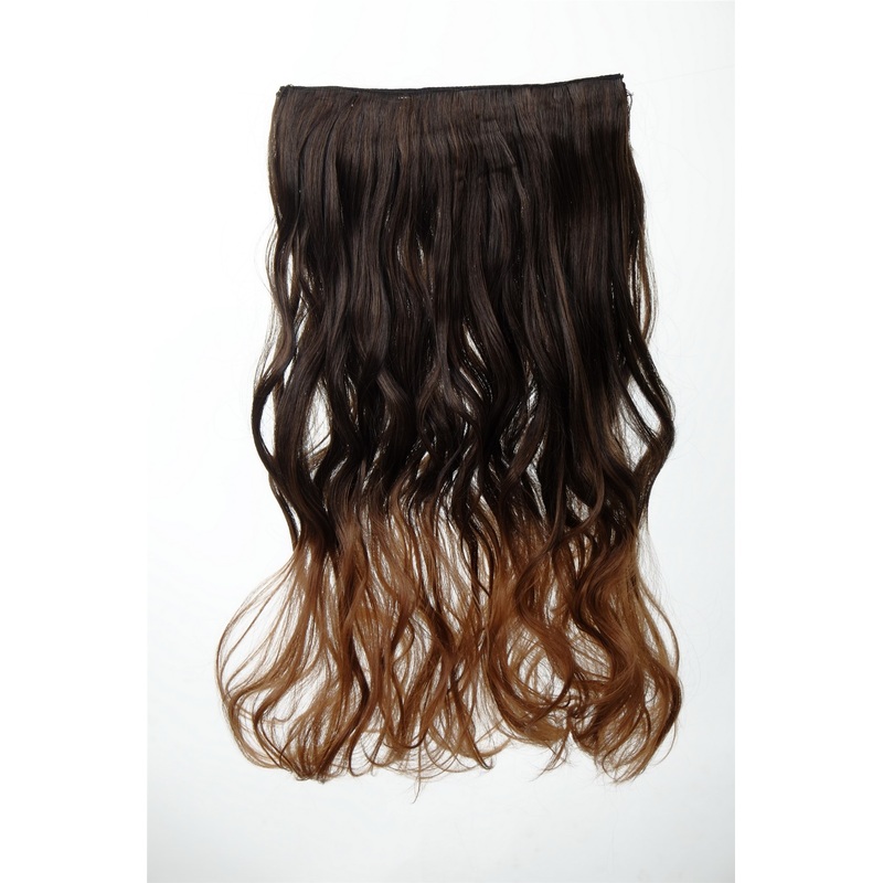 5 Clip-In Extension curly Ombre Brown YZF-3180P-4/12