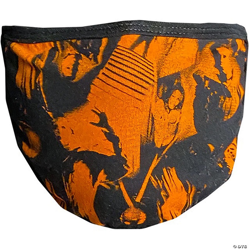 Adults Halloween (1978) Collage Black & Orange Reusable PPE Face Mask