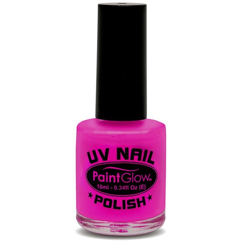 UV nail polish neon magenta