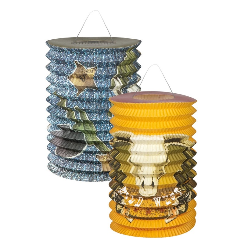 2-piece Wild West lantern set