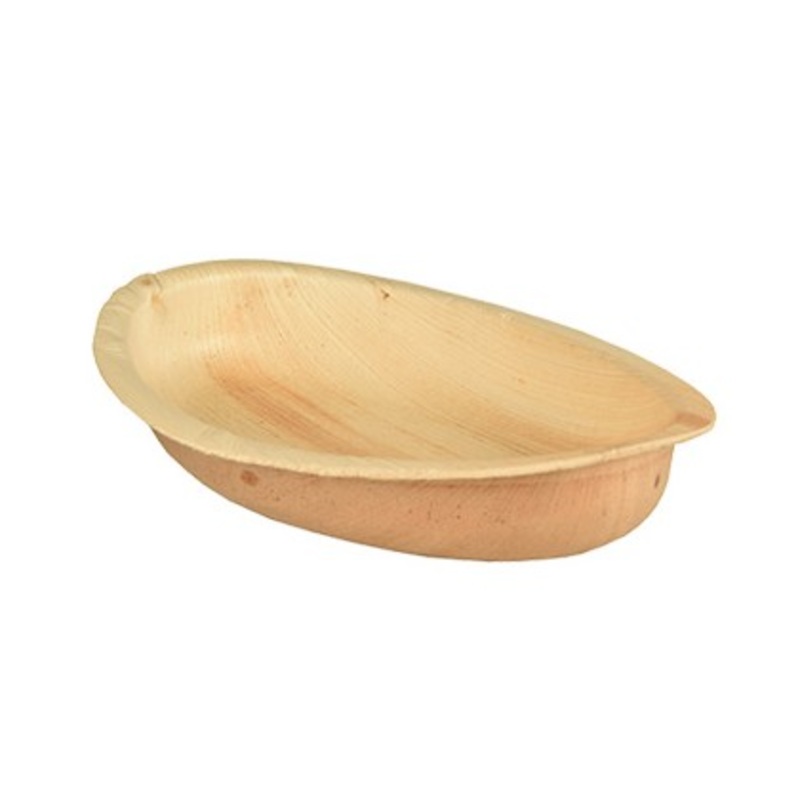 25 palm leaf bowls Rossini oval 18 x 11.5cm