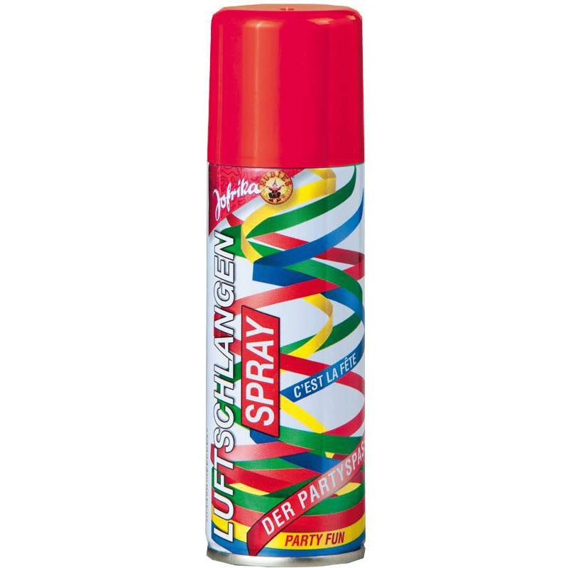 Red streamers spray