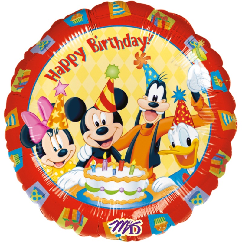 Birthday Party Mickey Mouse Foil Balloon