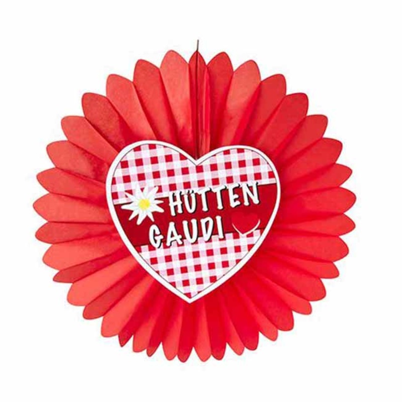 Oktoberfest Htten Gaudi Paper Rosette 60cm
