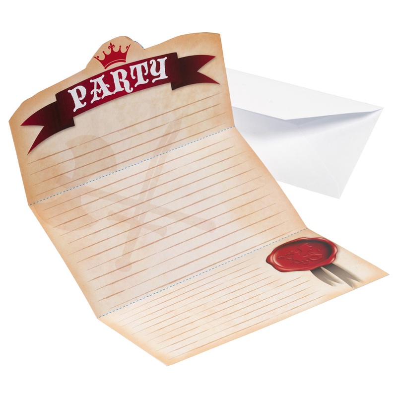 Stylish knight of the round table invitation card