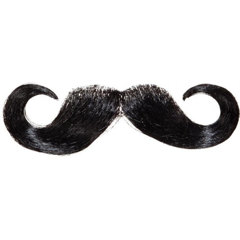 Francois mustache in black
