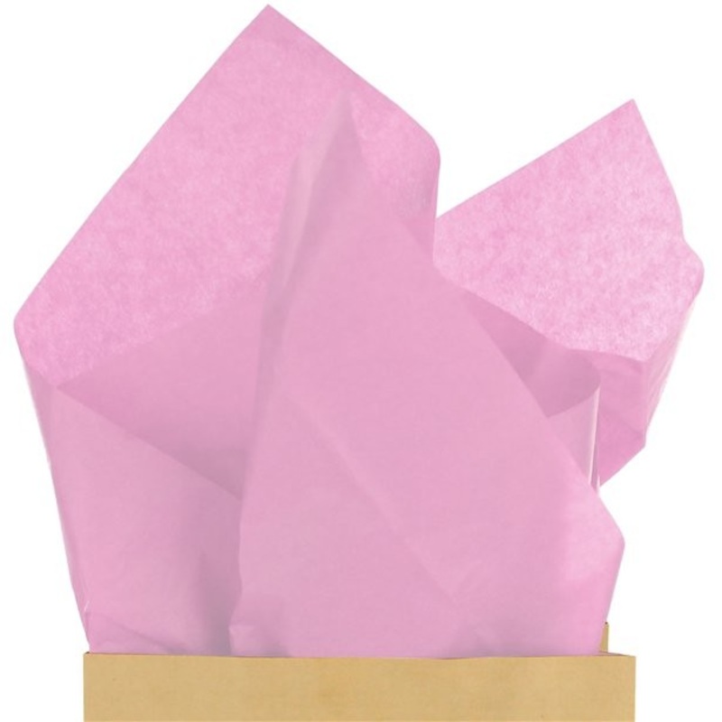 20 pink tissue paper sheets 50cm