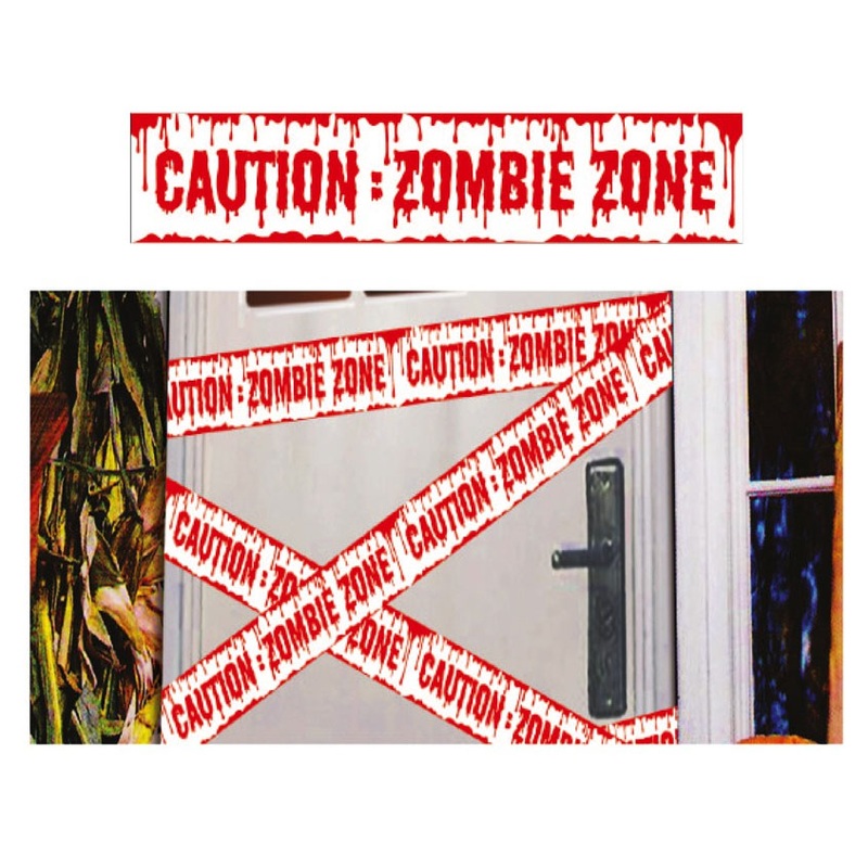 Halloween zombie barrier tape 6m