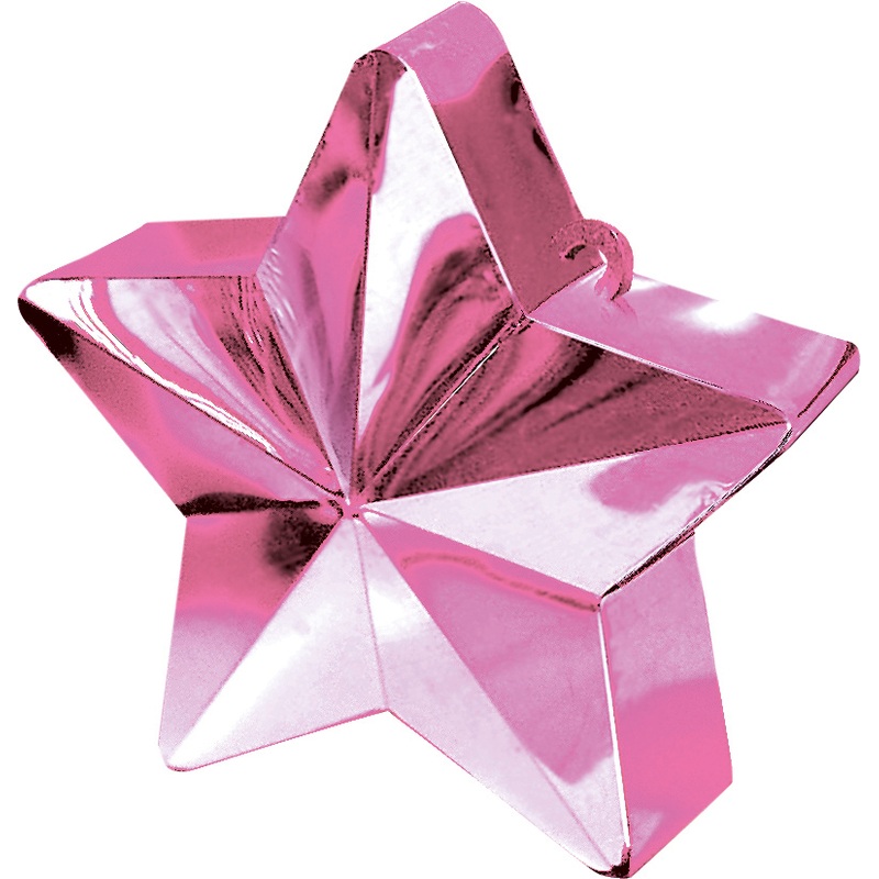 Star balloon weight in pink