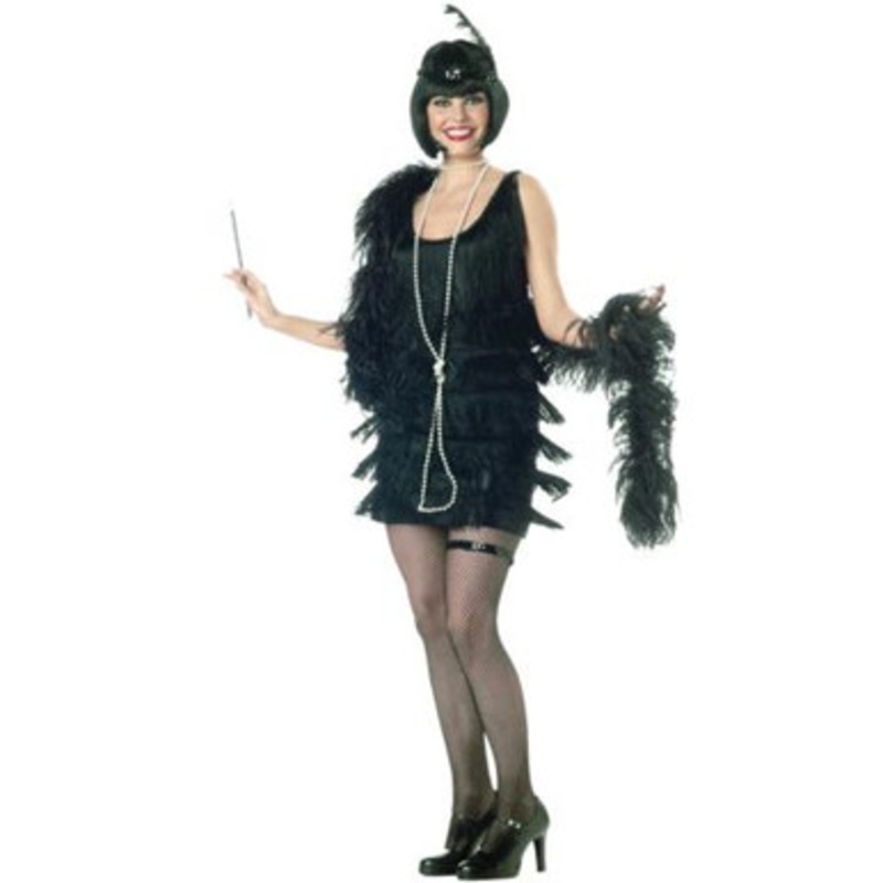 Flapper Adult Costume Black Small