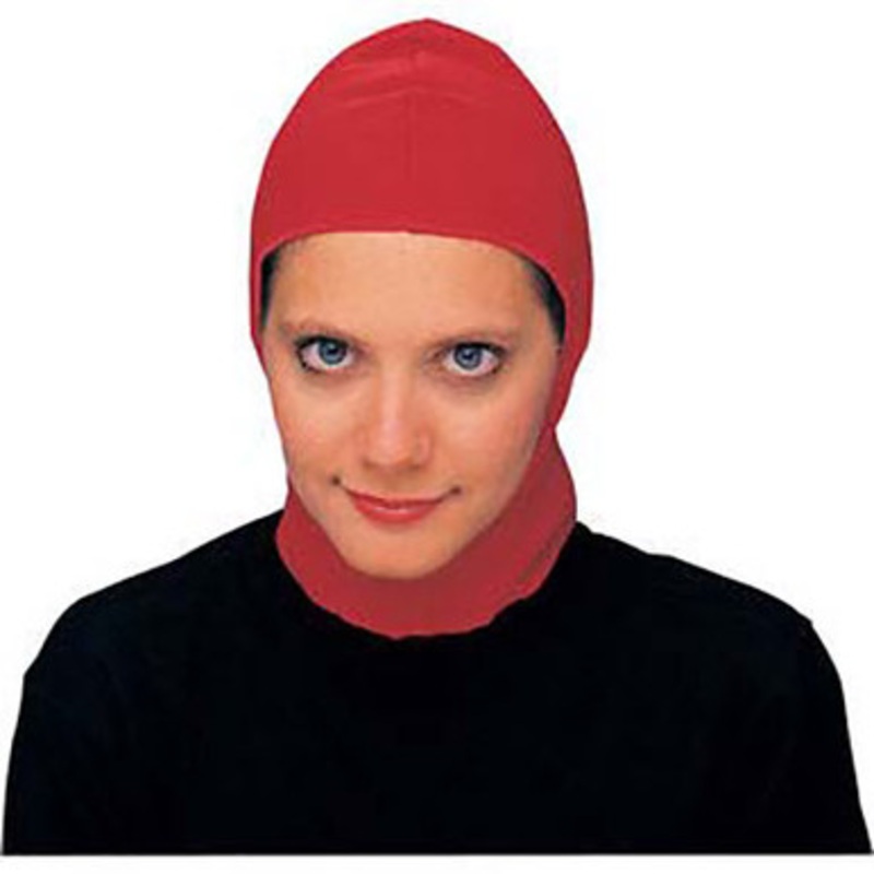 Nylon Clown Hood Red|Red|Black|White