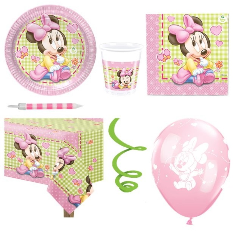 Premium Minnie Mouse baby shower set