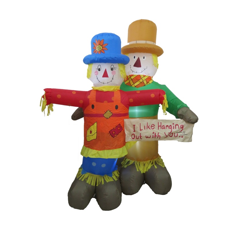 10FT Halloween Inflatable Scarecrow Lights Lawn Inflatables Home Yard Decoration