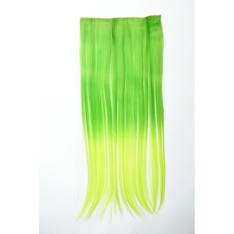 5 Clips Clip-In Extension Ombre 2 Hues of  Green YZF-3179P-TF2605TTF2106