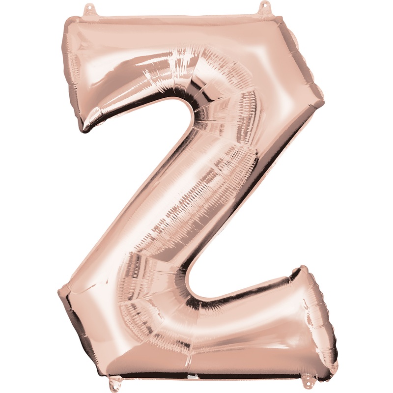 16” Letter ‘Z’ Rose Gold Air Fill Balloon