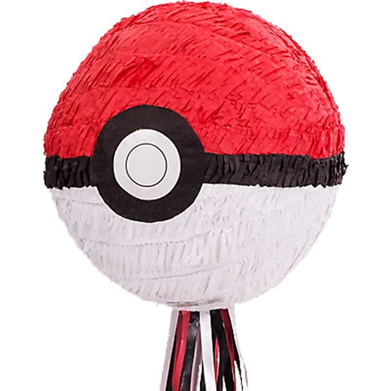 Train pinata flying pokeball