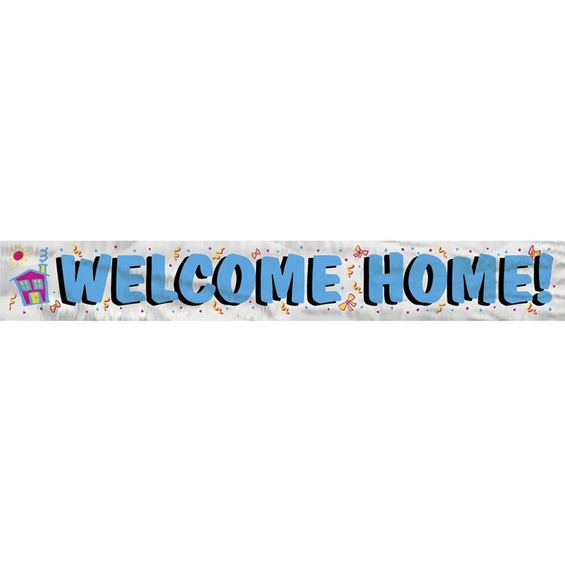 Welcome home foil banner 1.03m