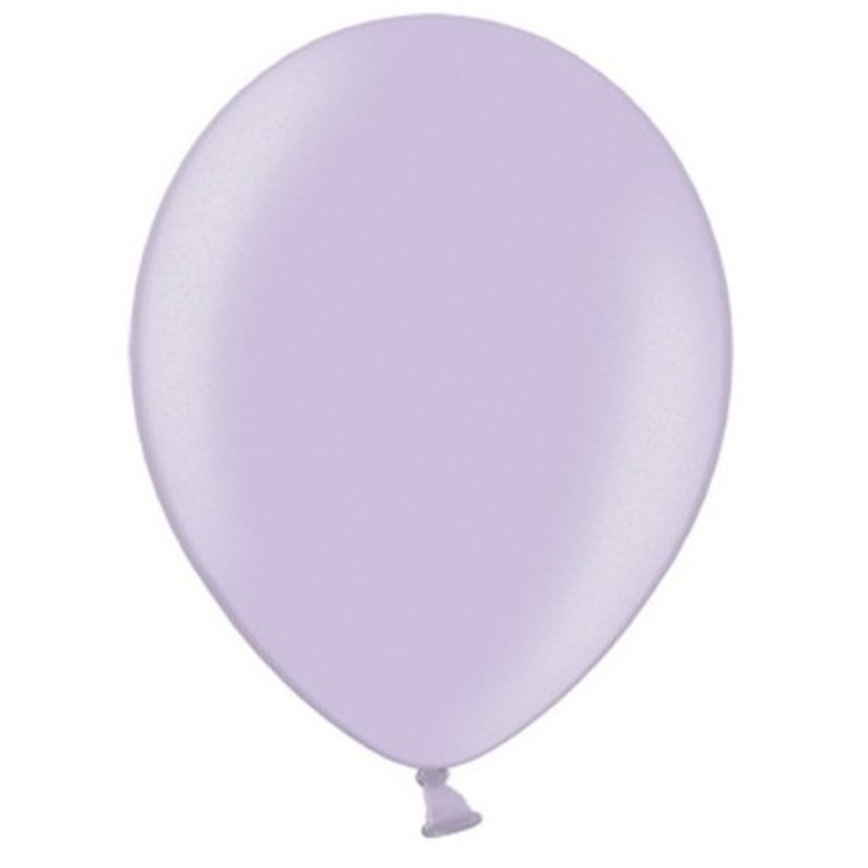 100 Celebration metallic balloons lavender 29cm