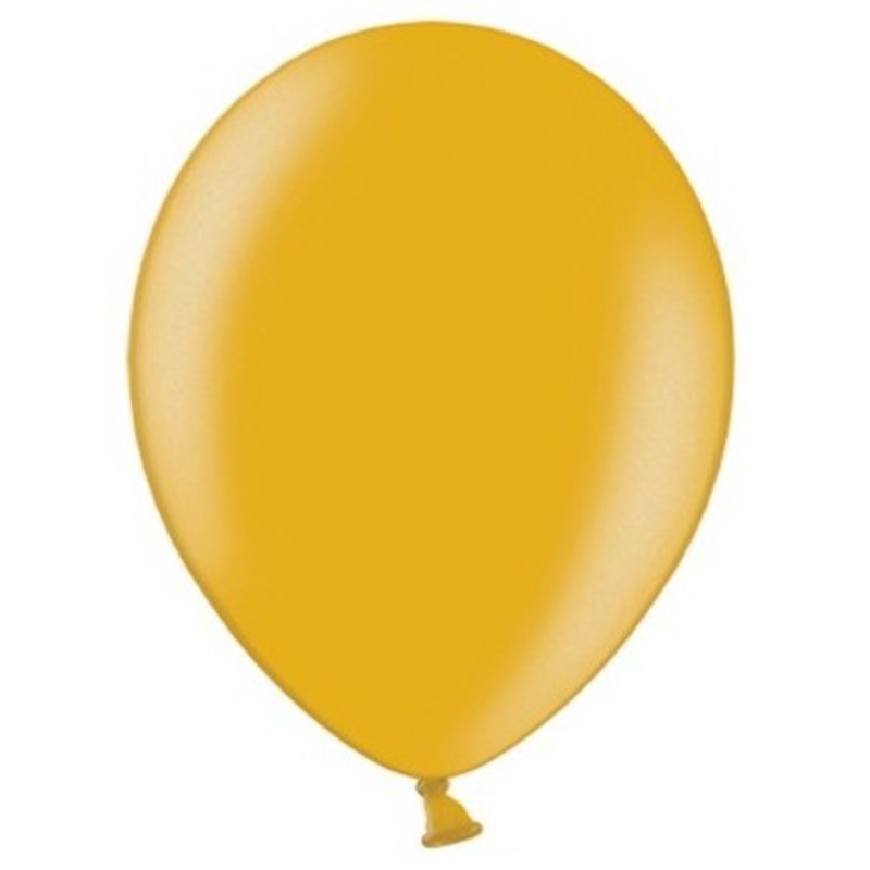 50 party star metallic balloons gold 23cm