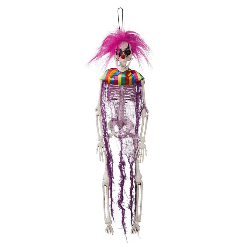 Undead horror clown hanging figure 40cm