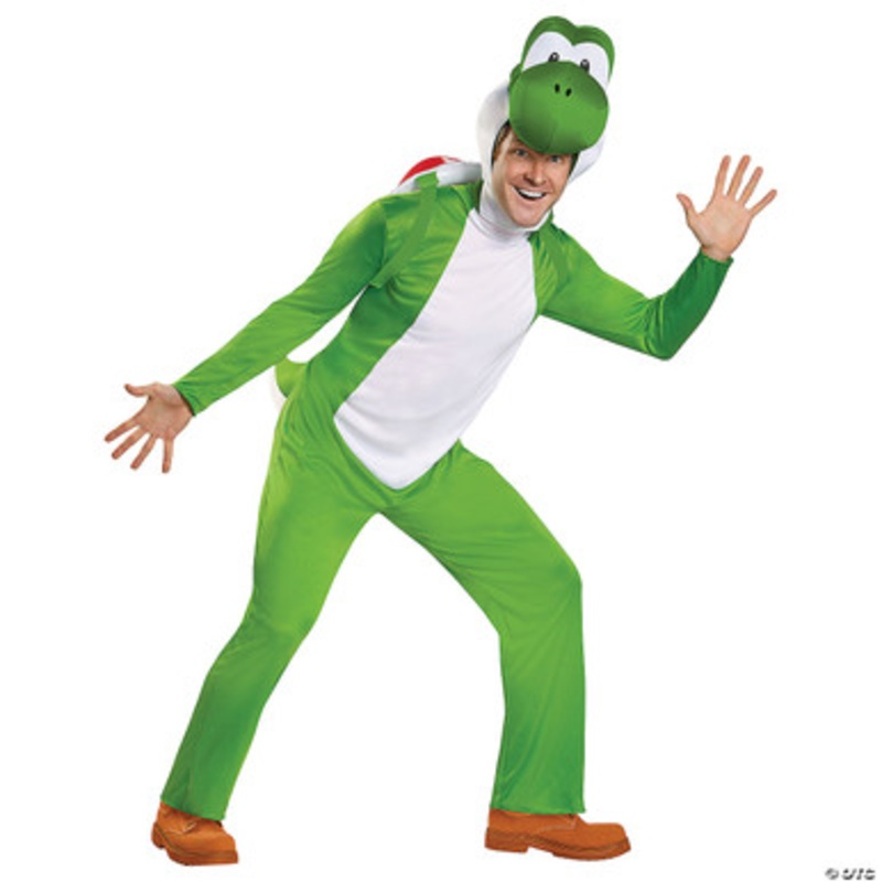 Yoshi Super Marrio Bros Deluxe Costume Adult Large