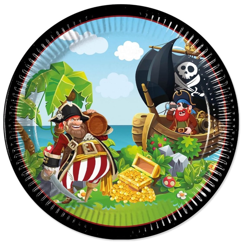 8 Island Pirates FSC paper plates 23cm