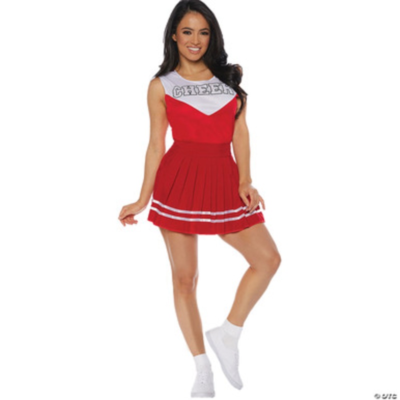 Cheerleader Adult Costume Red  Small