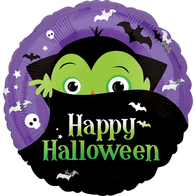 Happy Halloween foil balloon Dracula