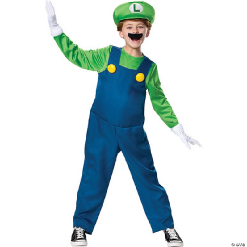 Super Mario Bros. Luigi Costume Deluxe- Child Small