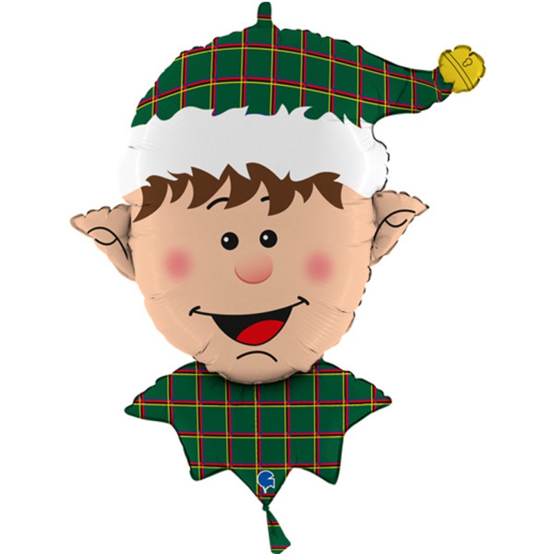 Tartan Elf Head Balloon – 32