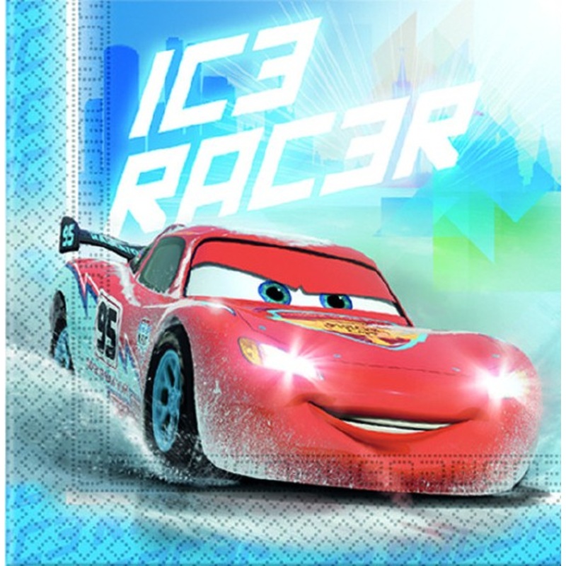 20 Cars Ice Racer napkins 33cm
