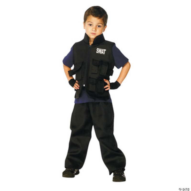 Swat Team Costume Child Small|Small|Medium