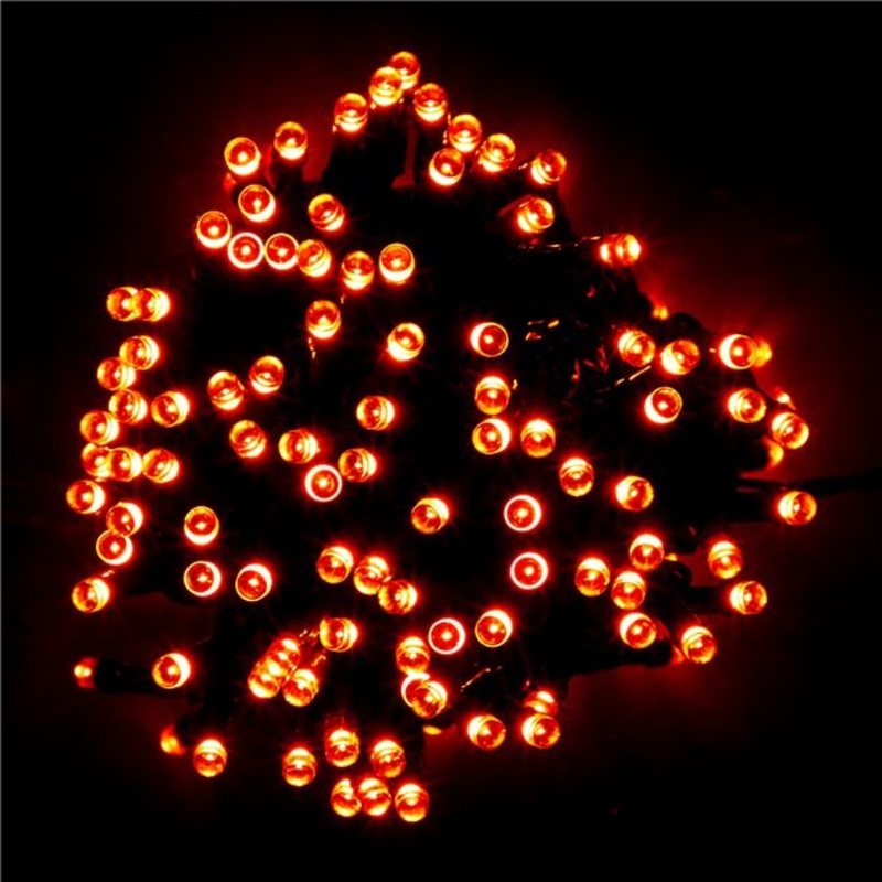 200 lights LED chain orange