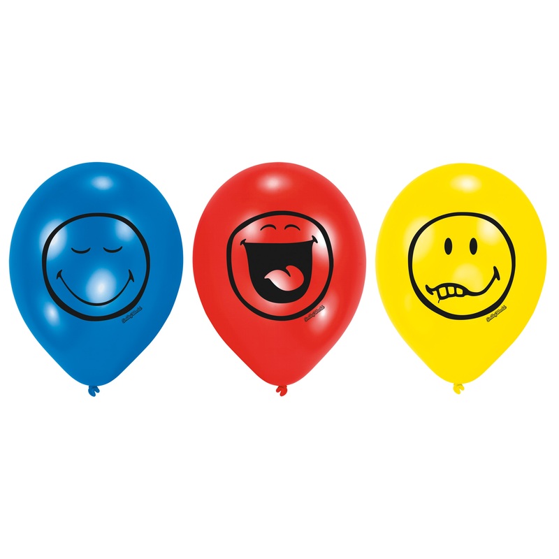 6 smiley balloons emotional chaos 23 cm