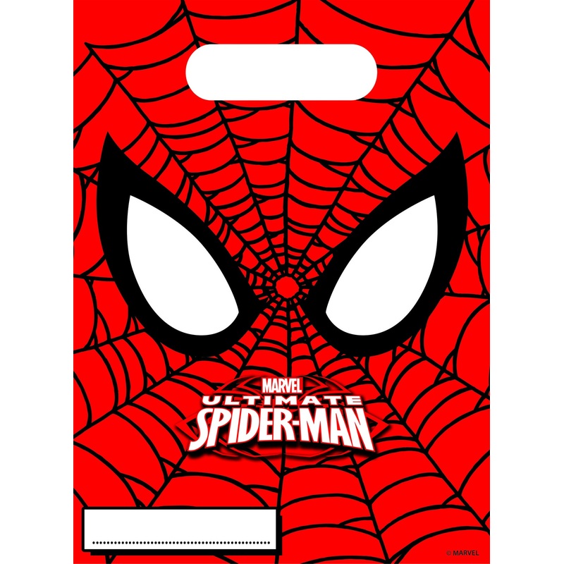6 Spiderman Comic Gift Bags