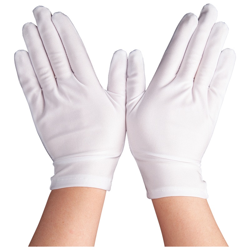 Ladies Short Gloves – White