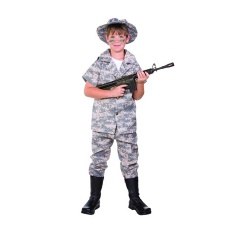 Us Hero Camoflage Child Costume Small